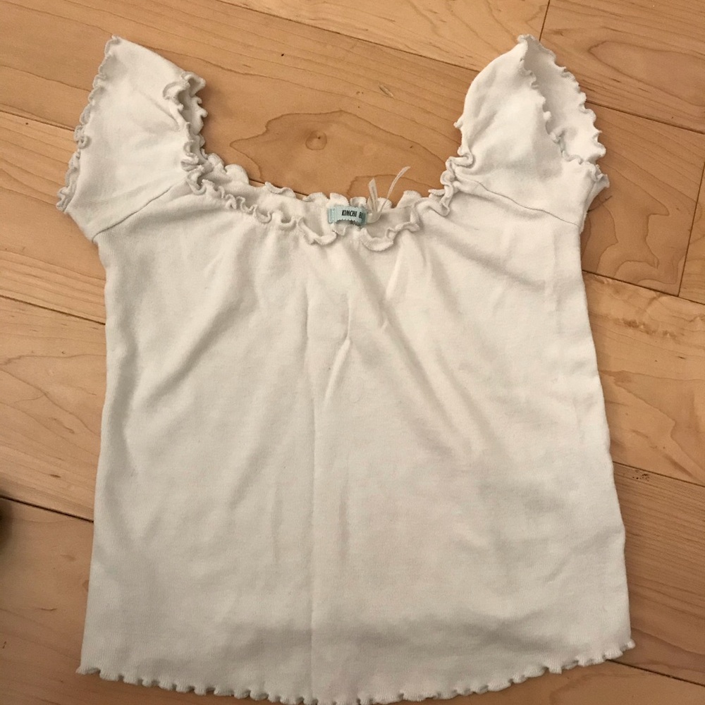White crop top